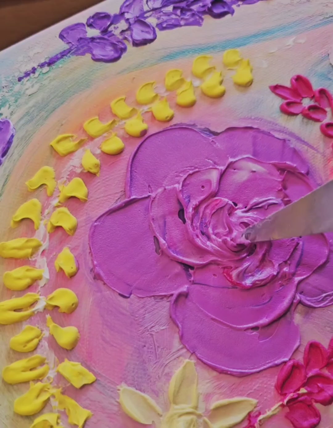 Summer Confetti | Original Painting | Framed