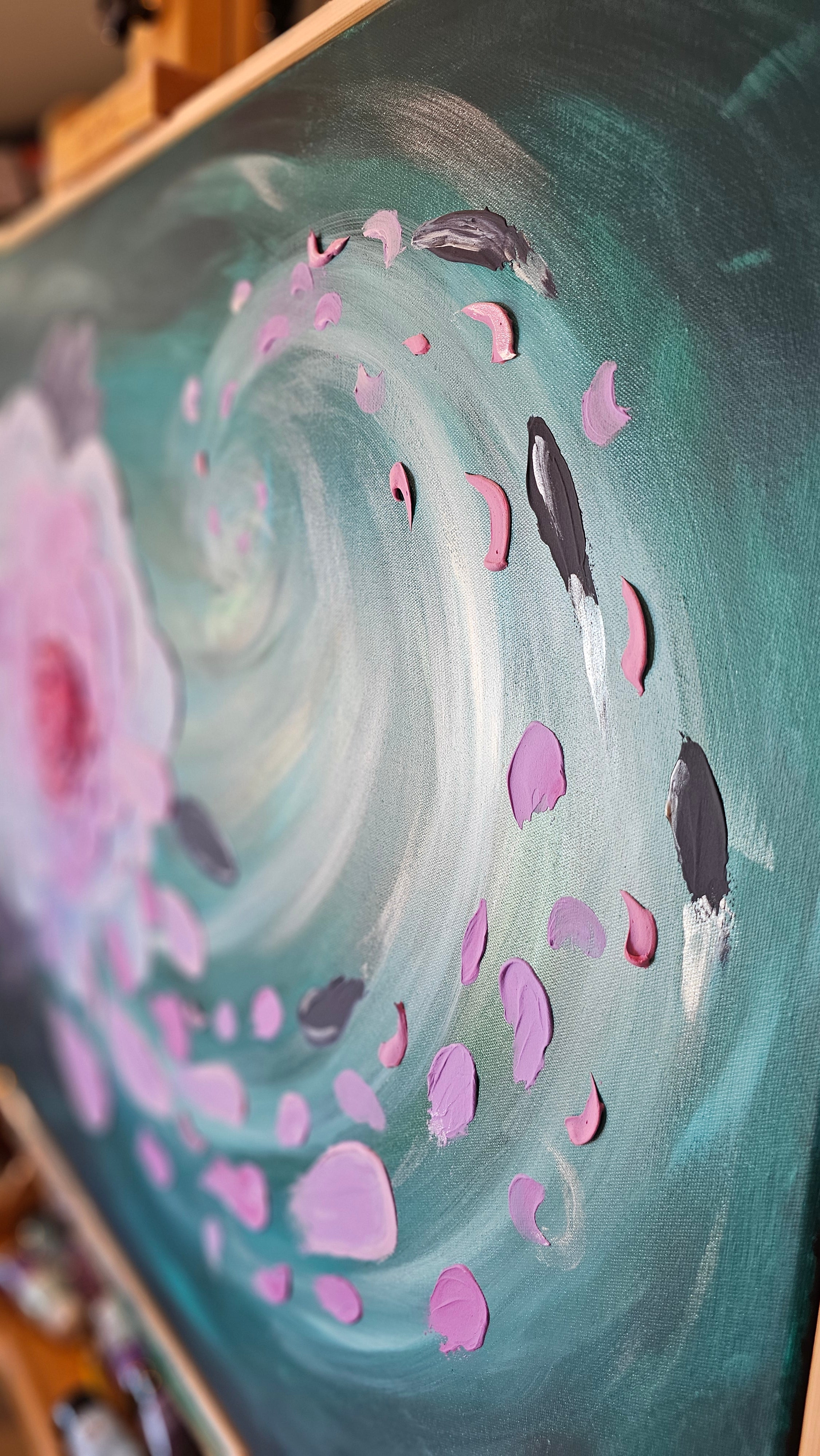 Tidal Bloom | Original Painting | Framed