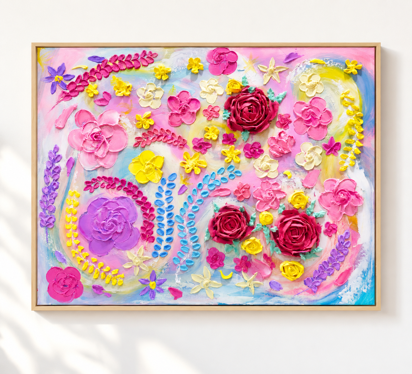 Summer Confetti | Original Painting | Framed