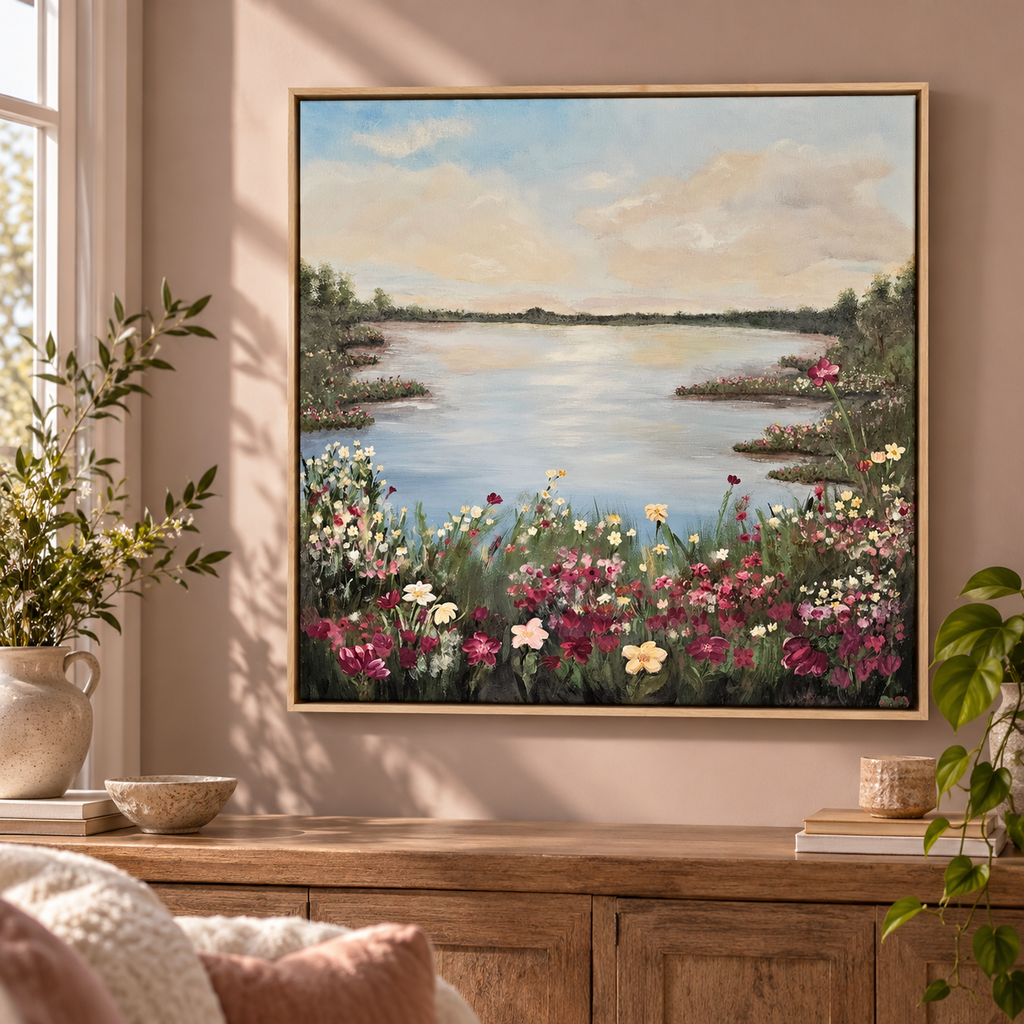 Wish You Were Here | Original Painting | Framed