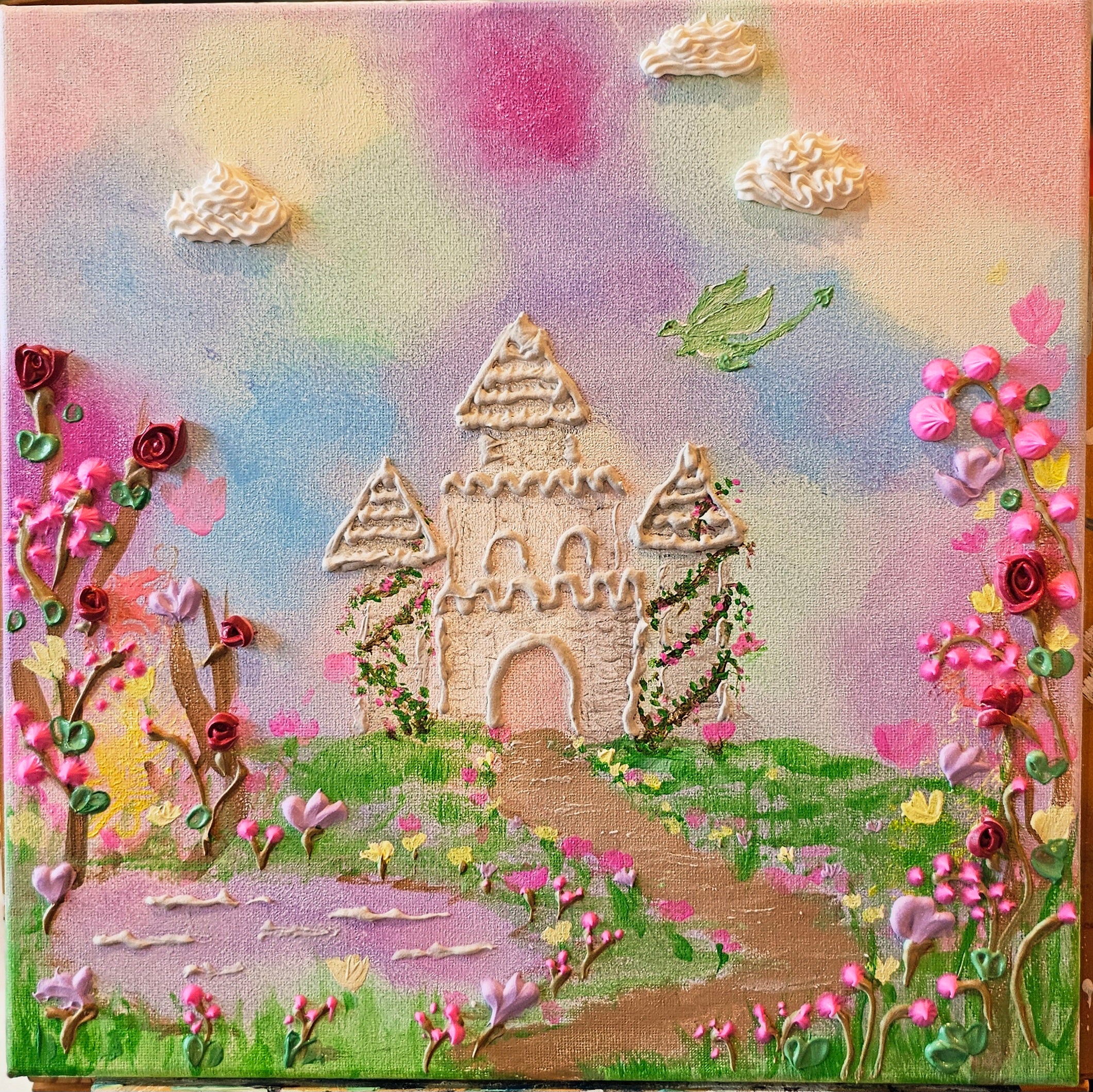 Bloom Castle | Original Painting | Framed