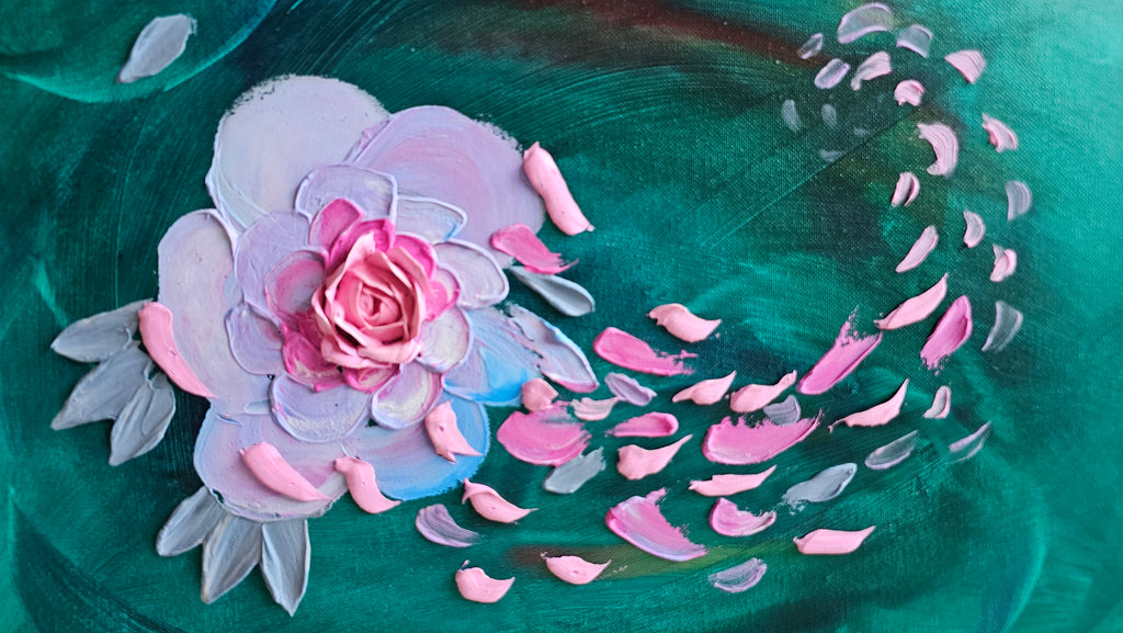 Petals in the Wind | Original Painting | 50cm by 40cm