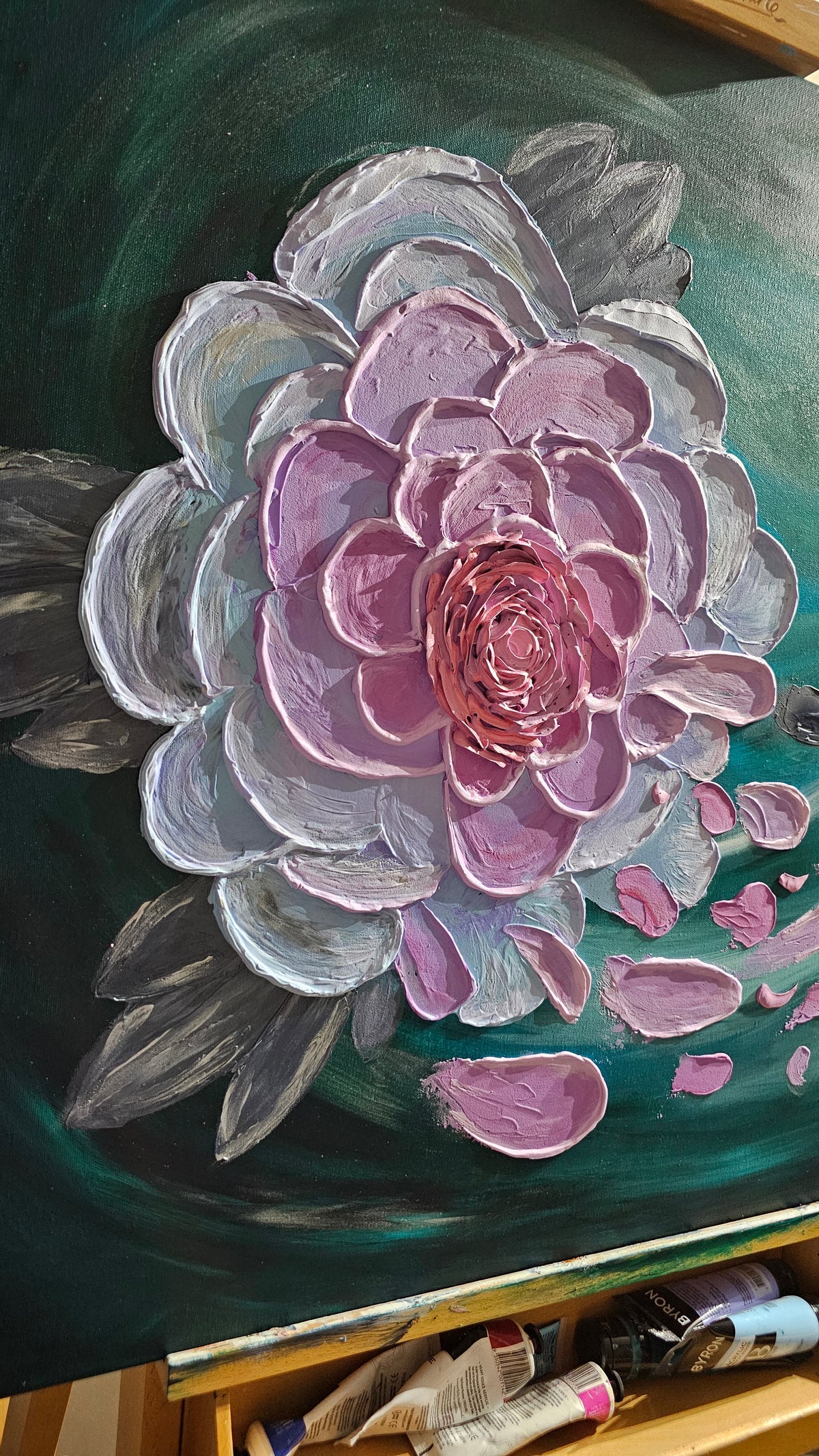 Tidal Bloom | Original Painting | Framed