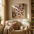 Petal Drift – Colour-Shifting Impasto Floral, 60x60cm, Framed
