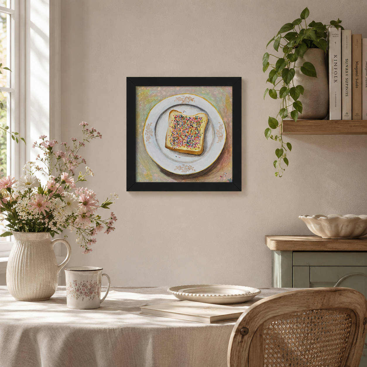 Framed Art Print | Fairy Bread for Breakfast