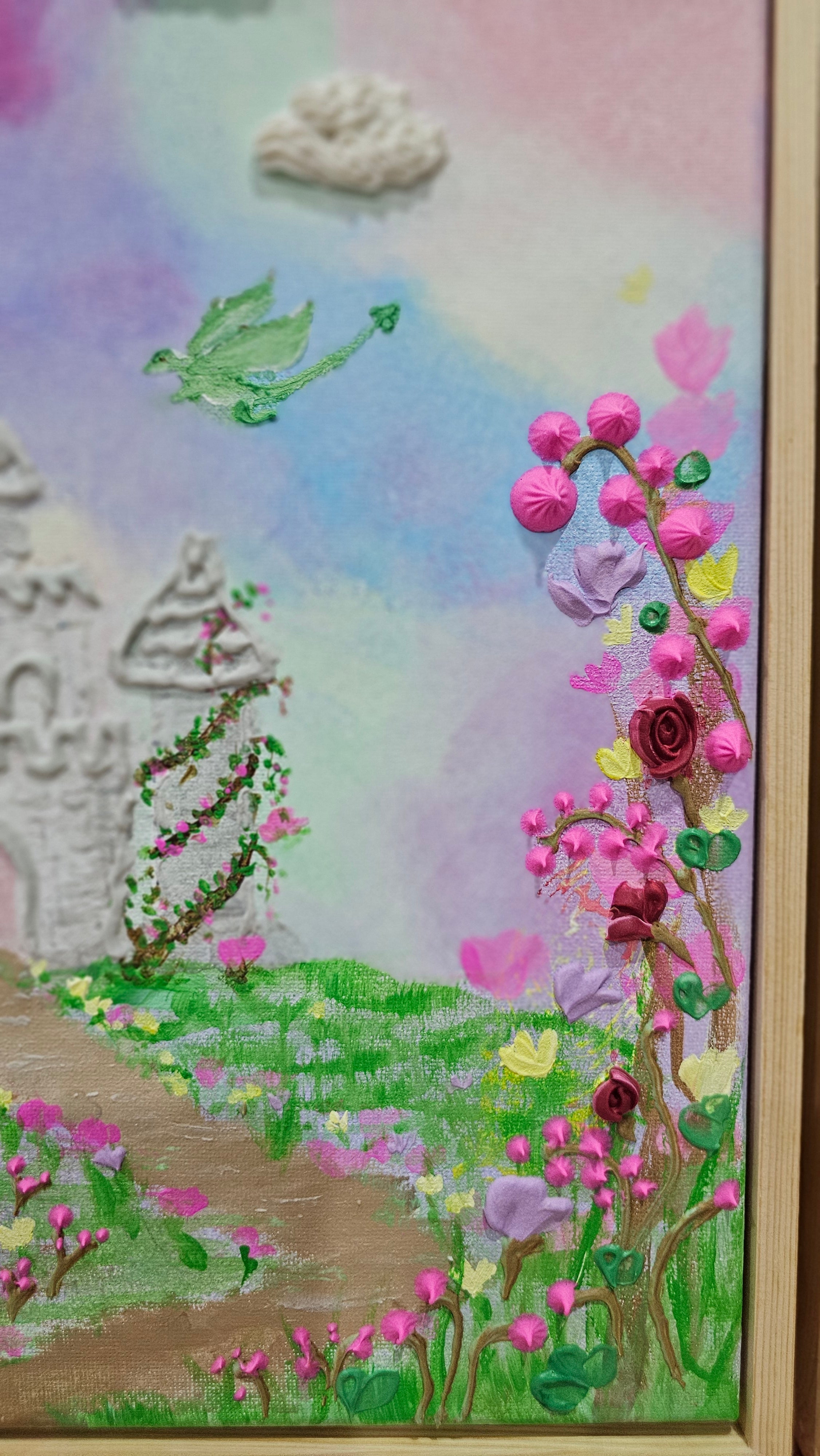 Bloom Castle | Original Painting | Framed