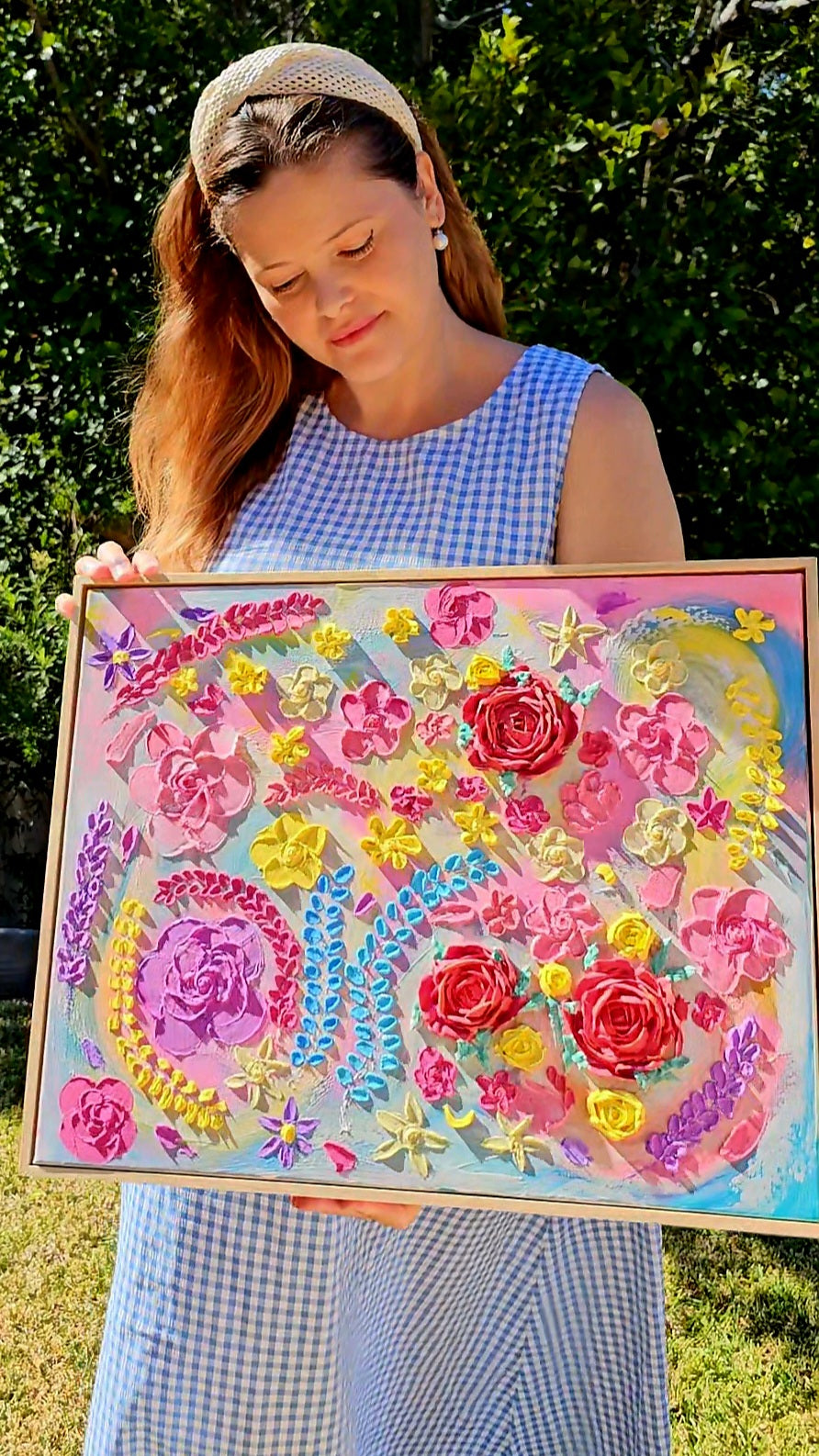Summer Confetti | Original Painting | Framed