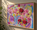 Summer Confetti - Original Impasto Floral, 50cm by 40cm, Framed