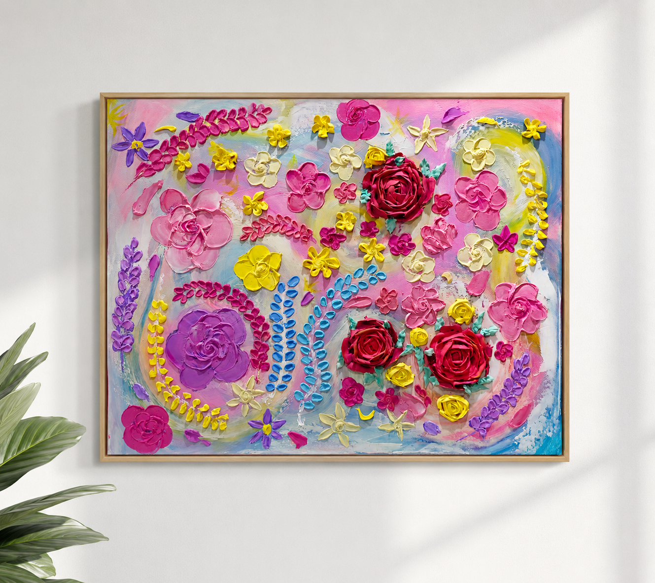 Summer Confetti | Original Painting | Framed