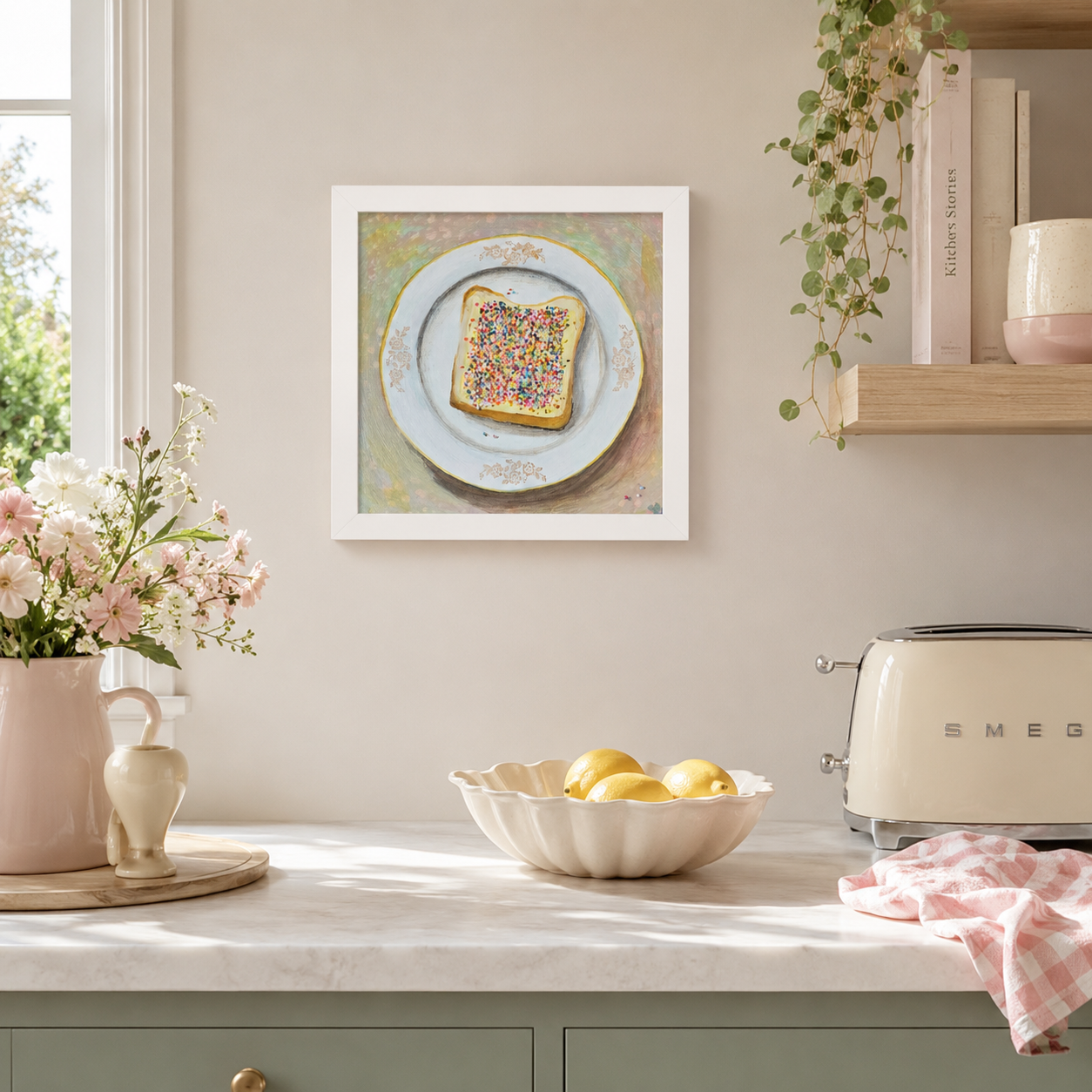 Framed Art Print | Fairy Bread for Breakfast
