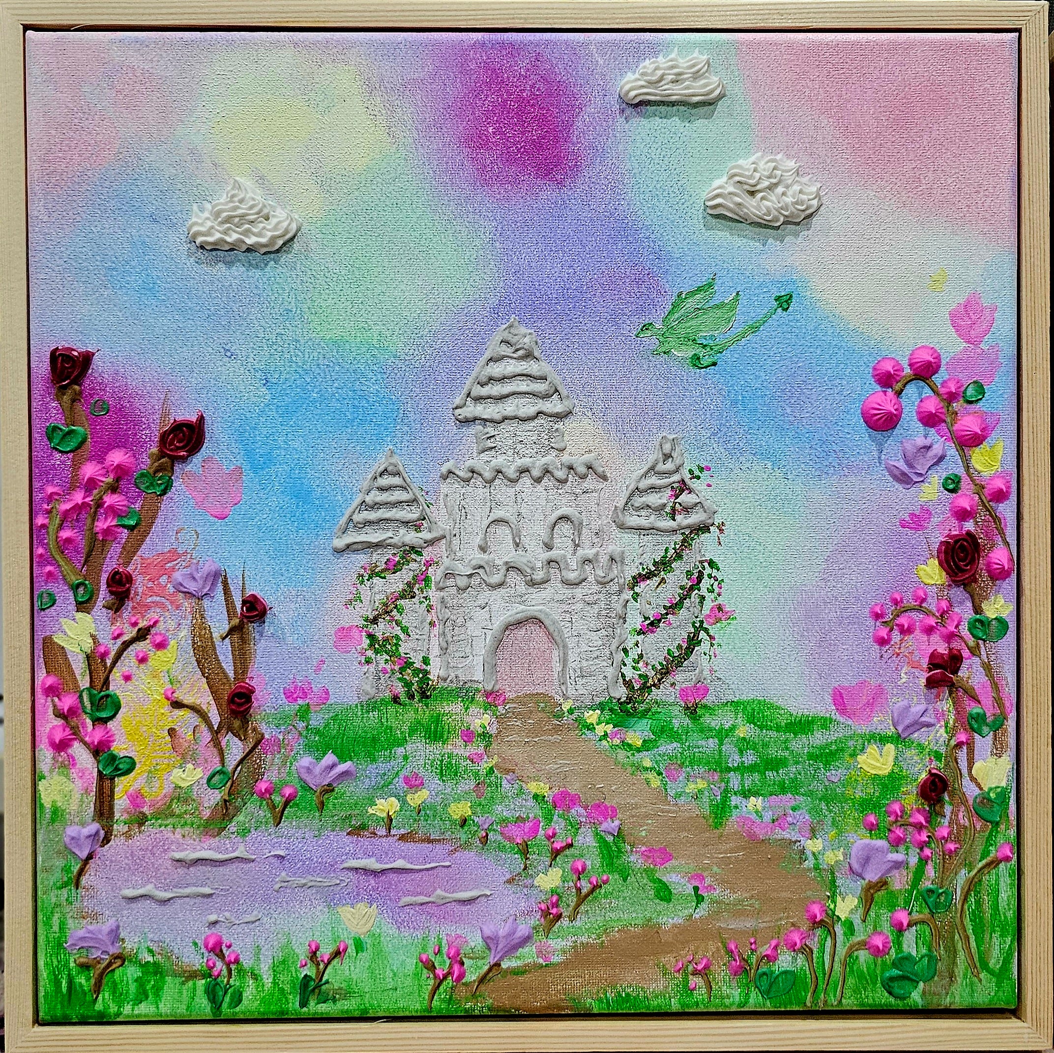 Bloom Castle | Original Painting | Framed
