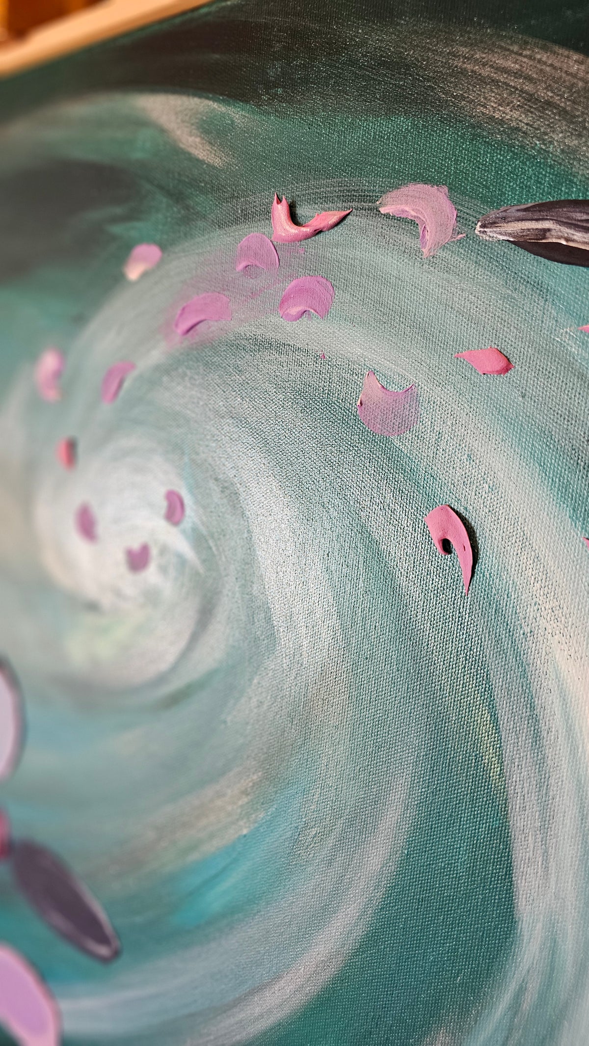 Tidal Bloom | Original Painting | Framed
