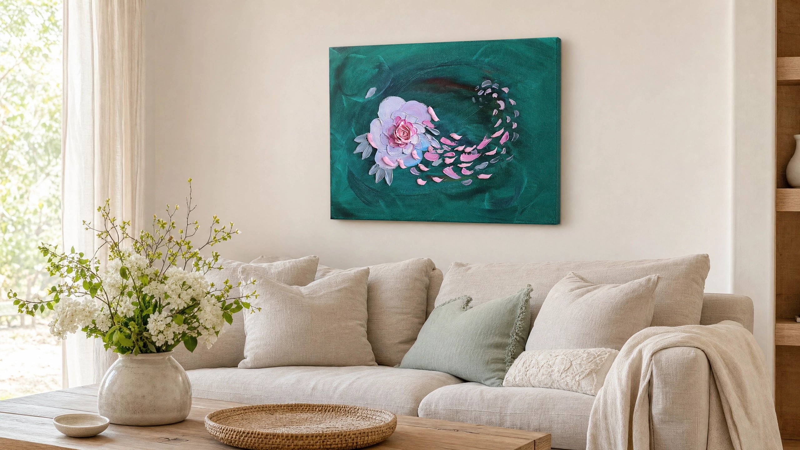 Petals in the Wind | Original Painting | 50cm by 40cm