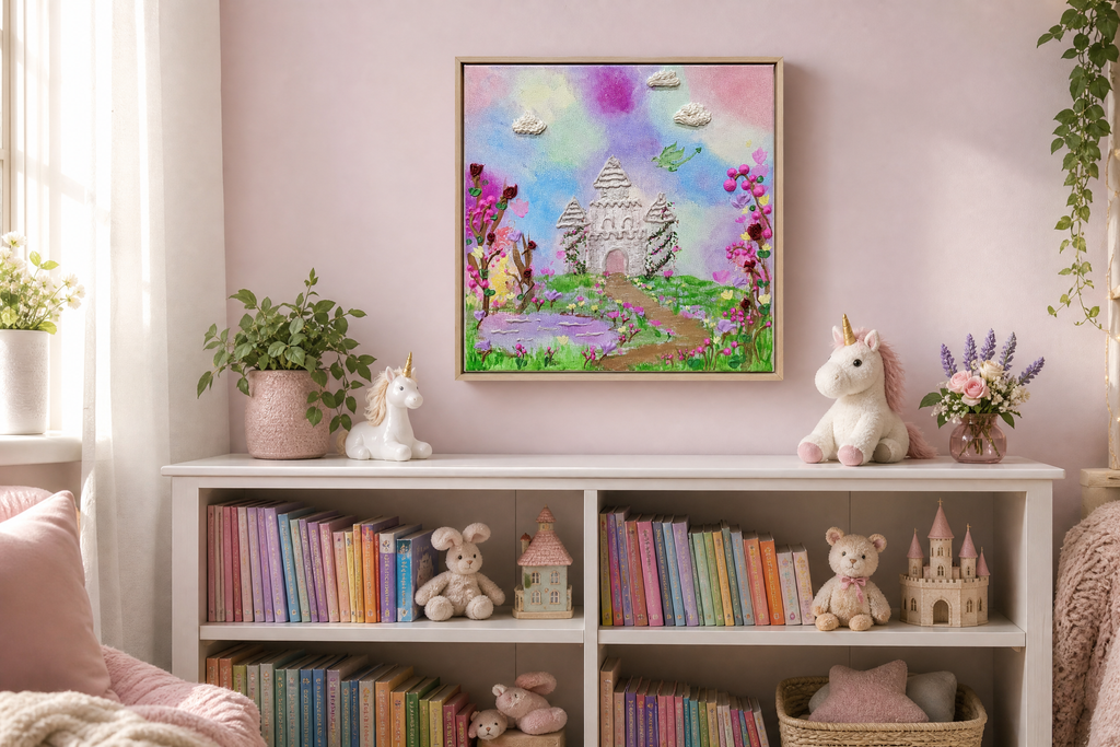 Bloom Castle | Original Painting | Framed