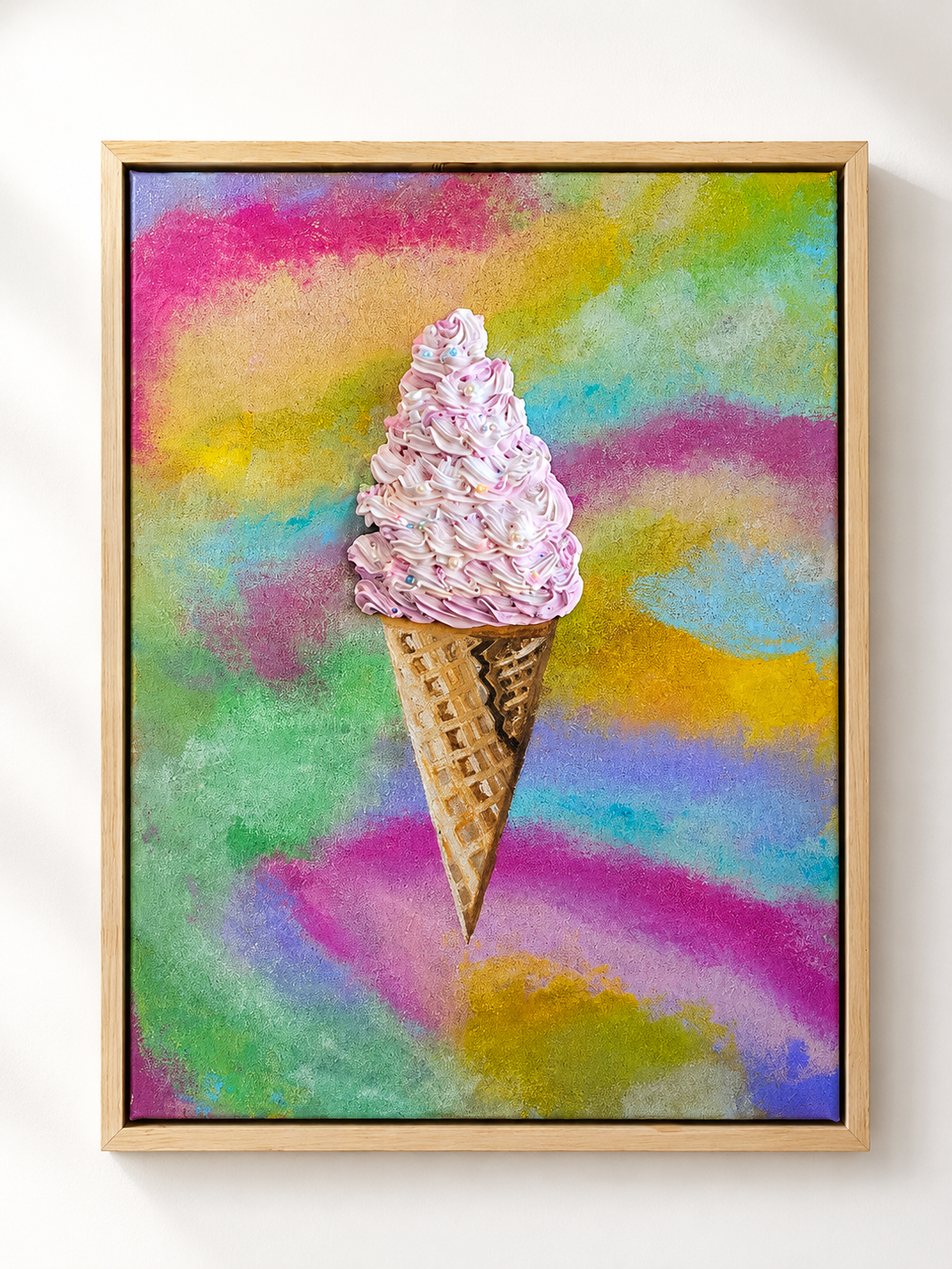 Summer Swirl | Original Painting | 30cm by 40cm | Framed