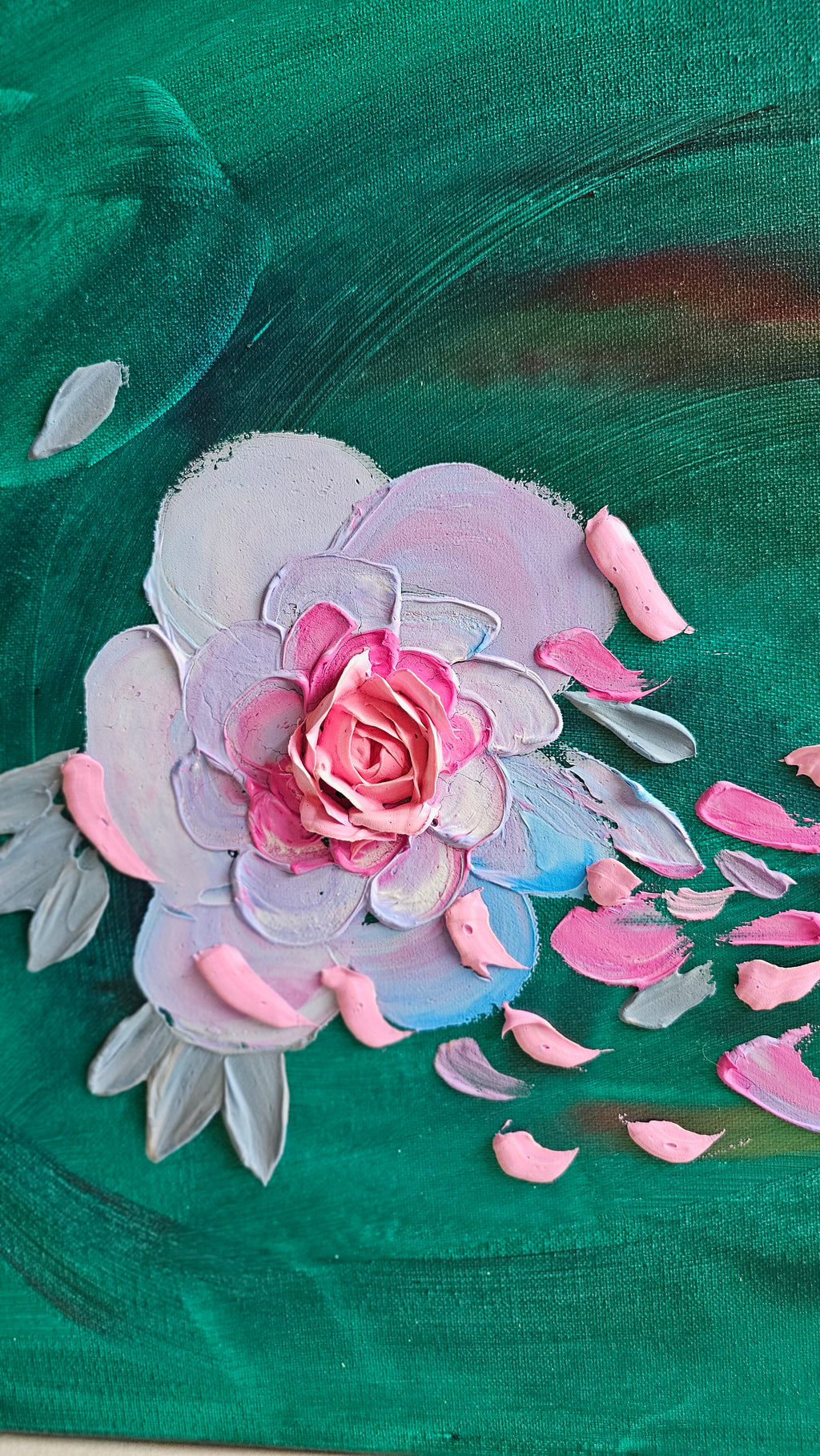 Petals in the Wind | Original Painting | 50cm by 40cm