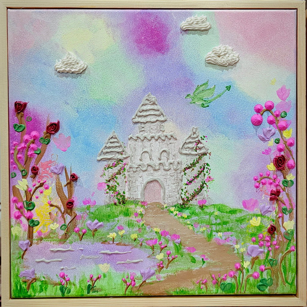 Bloom Castle | Original Painting | Framed