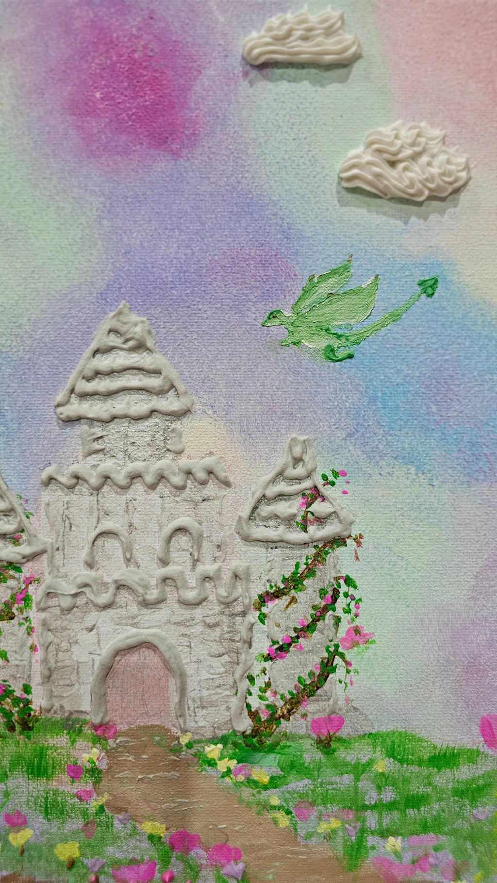 Bloom Castle | Original Painting | Framed