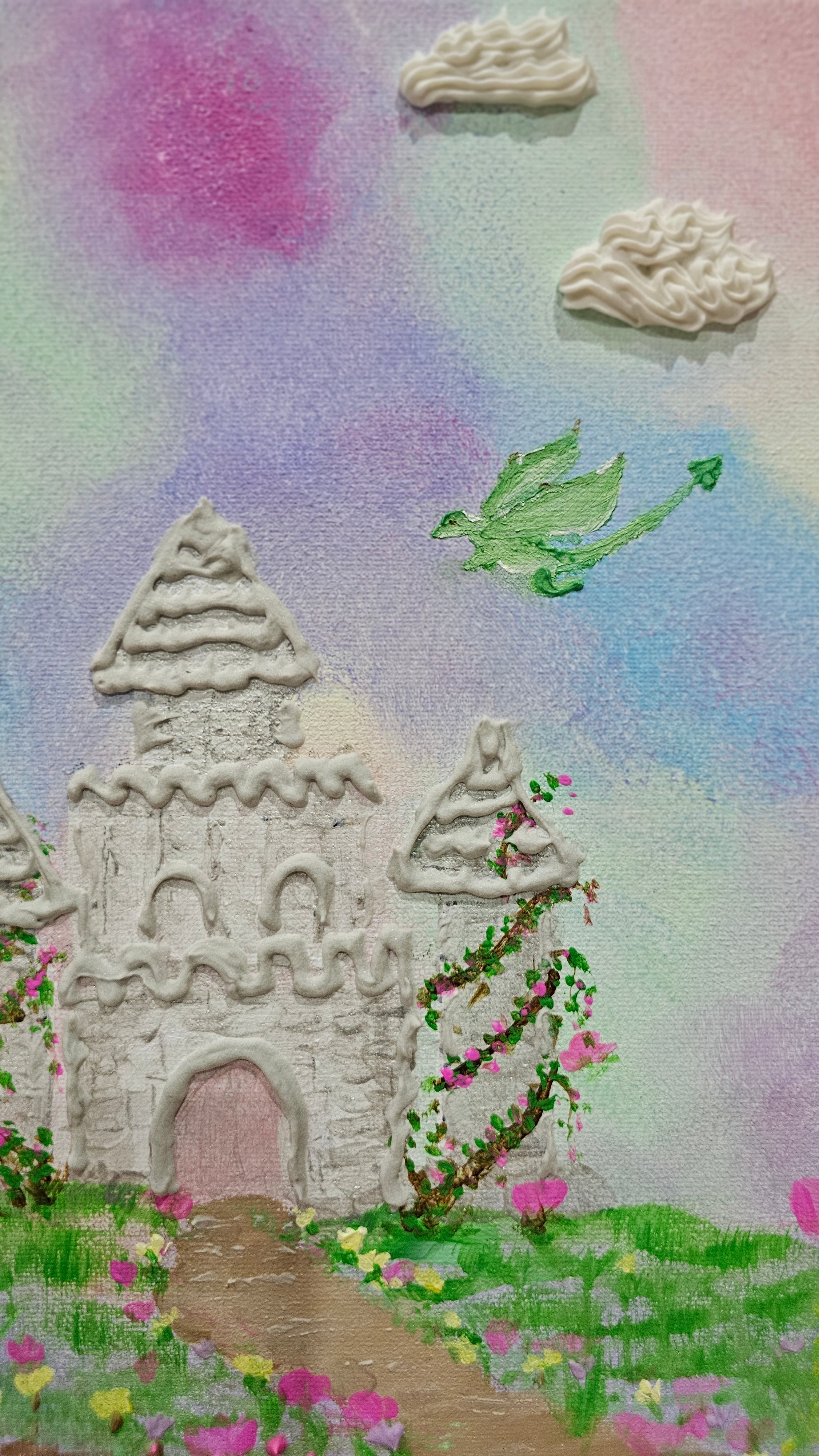 Bloom Castle | Original Painting | Framed