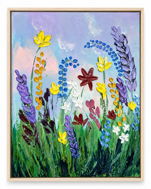 'Barefoot Until Dusk' | Original Impasto, 40x50cm | Framed