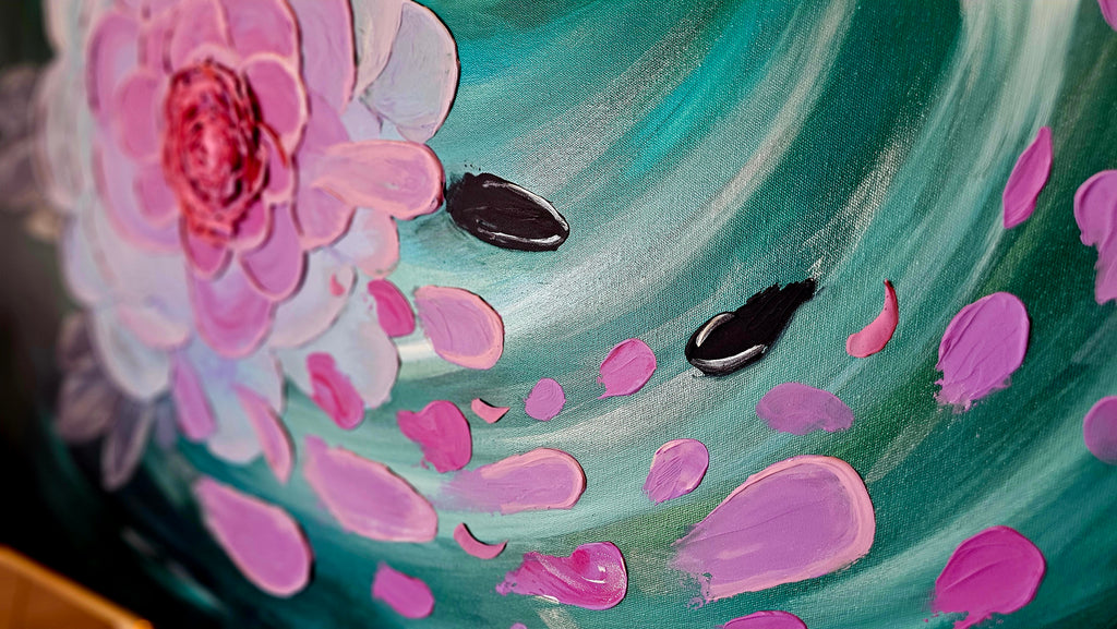 Tidal Bloom | Original Painting | Framed